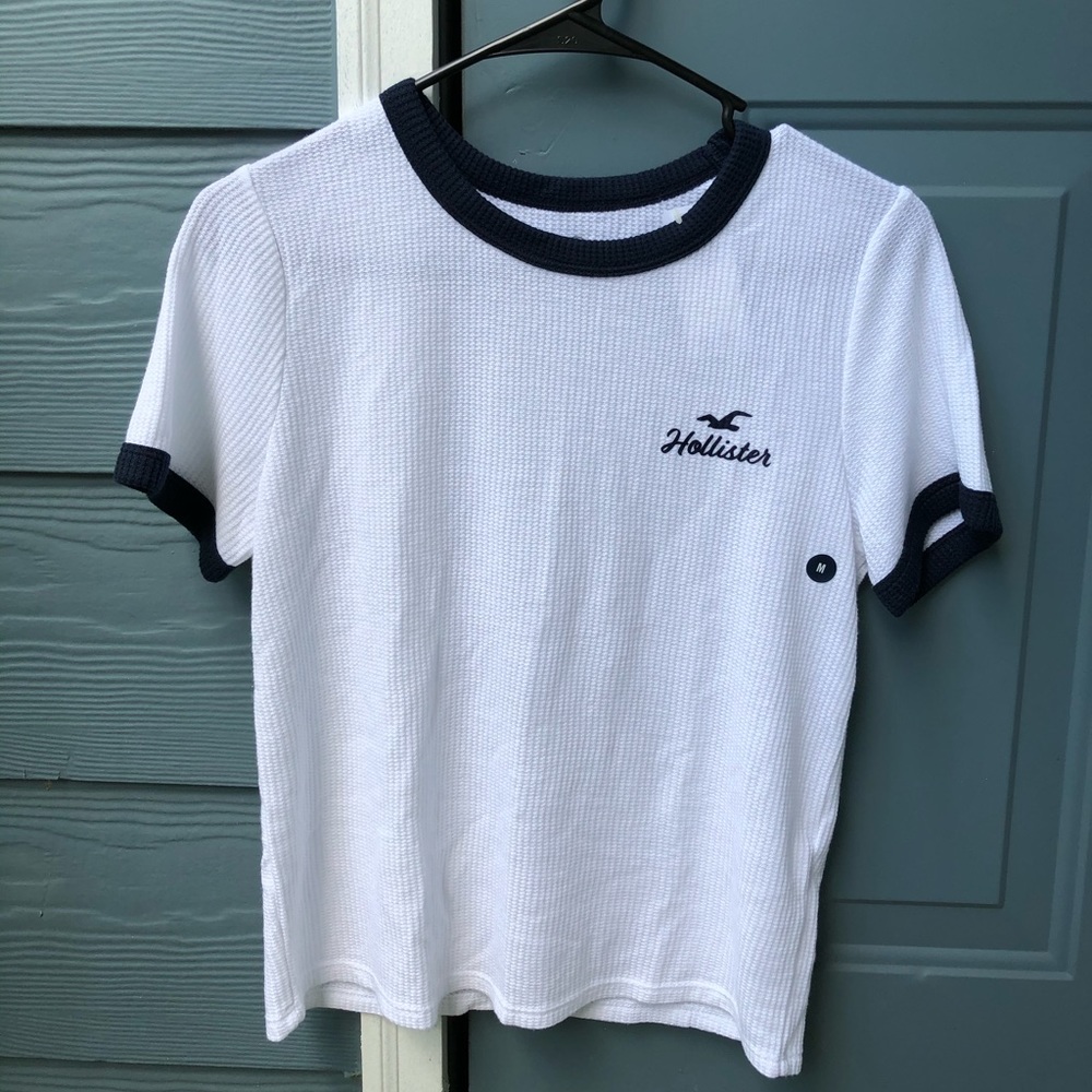 Hollister white knit tee!